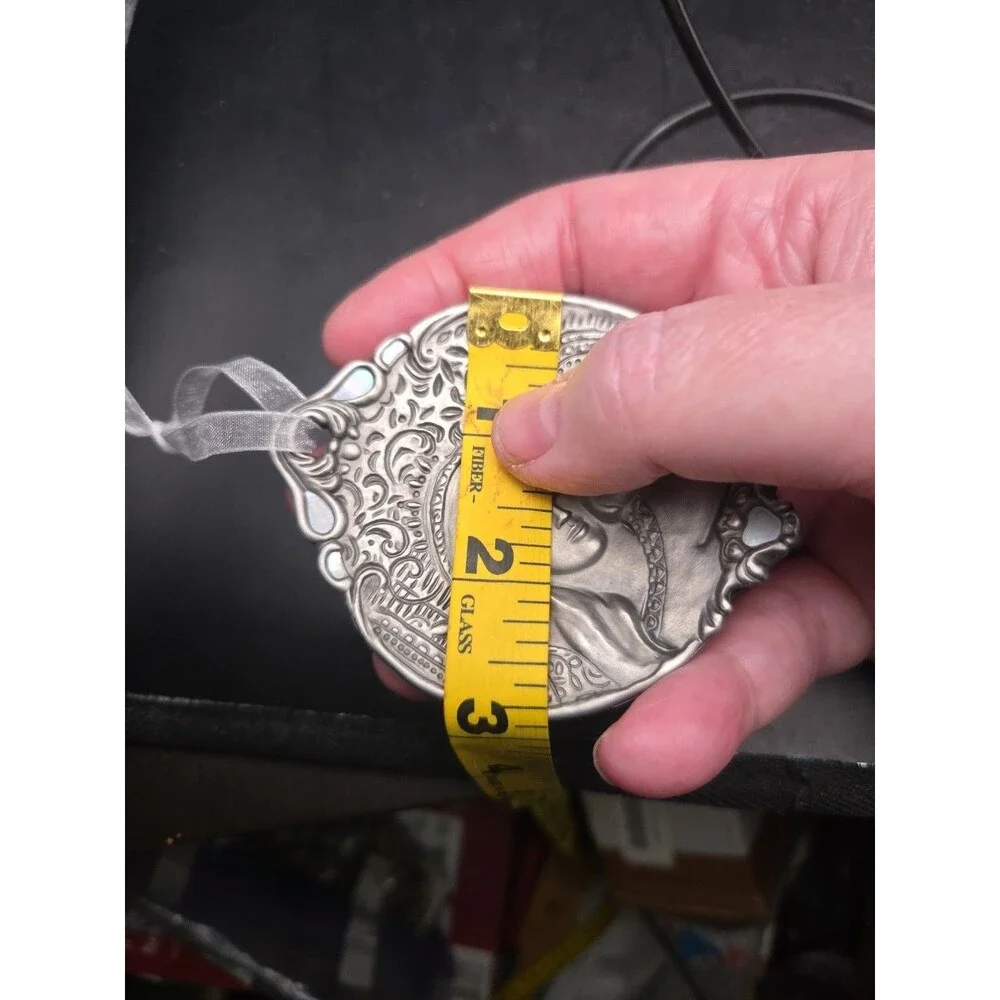 Hallmark Keepsake Pewter Christmas Ornament Mother And Child By Joanne Eschrich